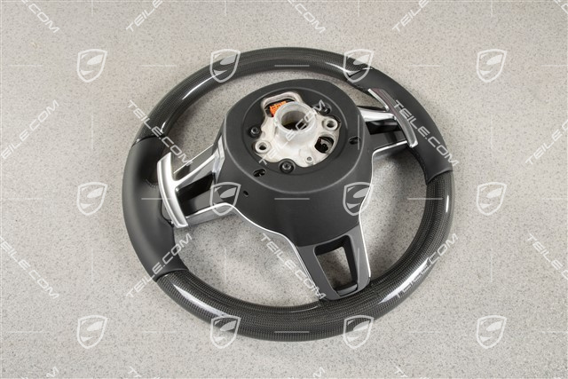 Multifunktionslenkrad, PDK, Leder/Carbon, Lenkradheizung, Schwarz