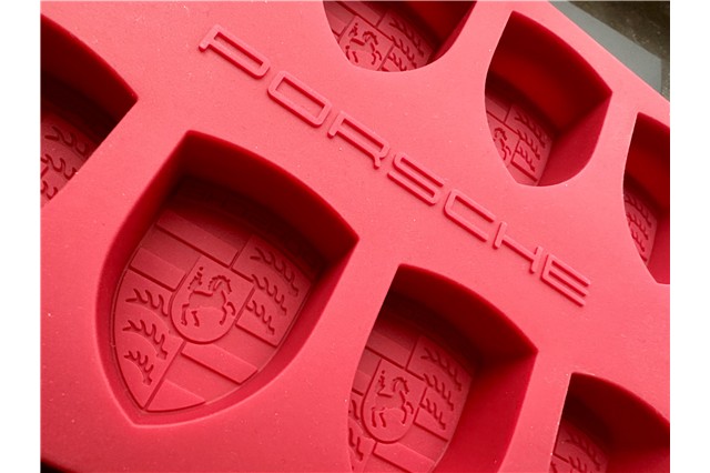 Ice cube tray, Porsche crest