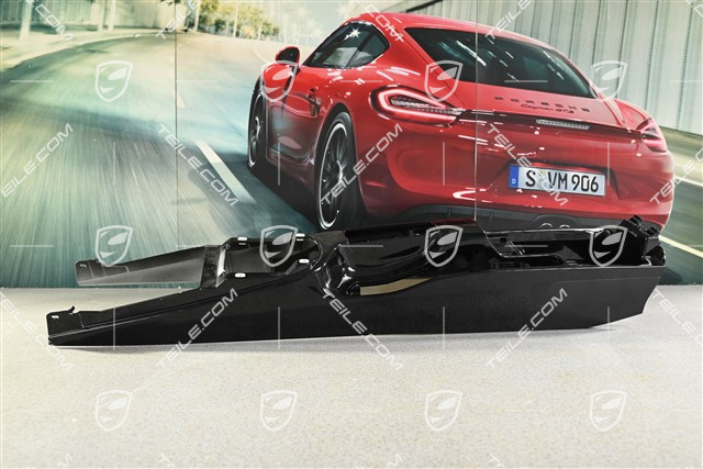 Centre console, painted, Coupe, Black