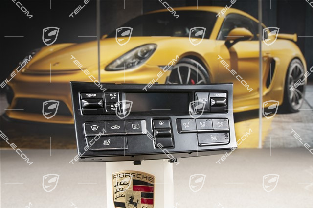 Air condition control unit, heatable seats
