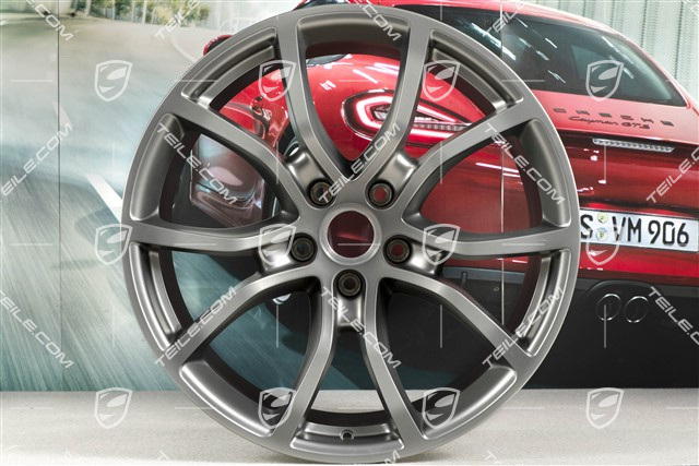 21" Felge Cayenne Exclusive Design, 11J x 21 ET49, Platinum-Seidenmatt
