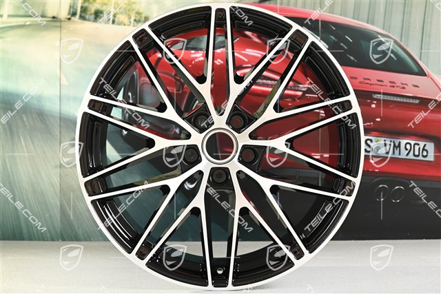 22" felga Macan RS Spyder Design, 11J x 22 ET47, czarny wysoki połysk