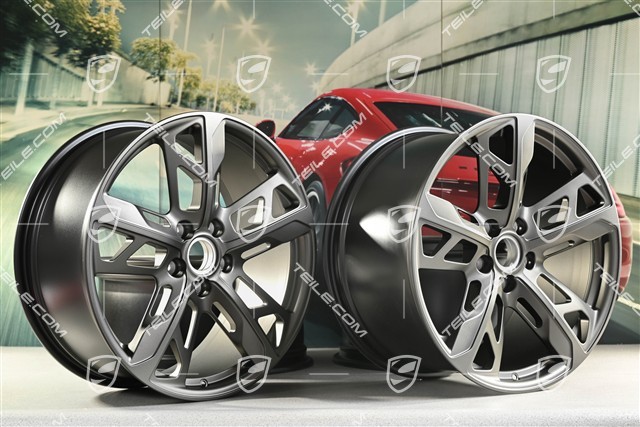 21" Komplet felg Cross Turismo Design, 9,5J x 21 ET60 + 11,5J x 21 ET66, Turbonit