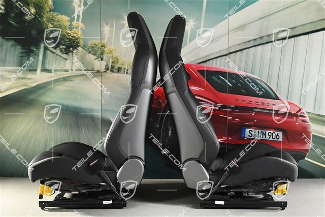 Sportsitze, el. einstellbar, Schriftzug "Turbo S", Heizung, Sitzbelüftung, Leder in Schwarz, Satz, L+R