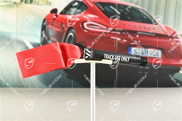 Recovery lug / Tow strap  front Red / Manthey kit
