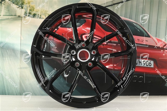22'' Felga GT Design, 11,5J x 22 ET52, czarny wysoki połysk