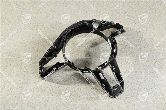 Blenda / dekor ozdobny kierownicy czarny, Carbon