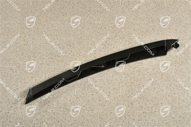 Front bumper disc / trim, Satin black, upper, R