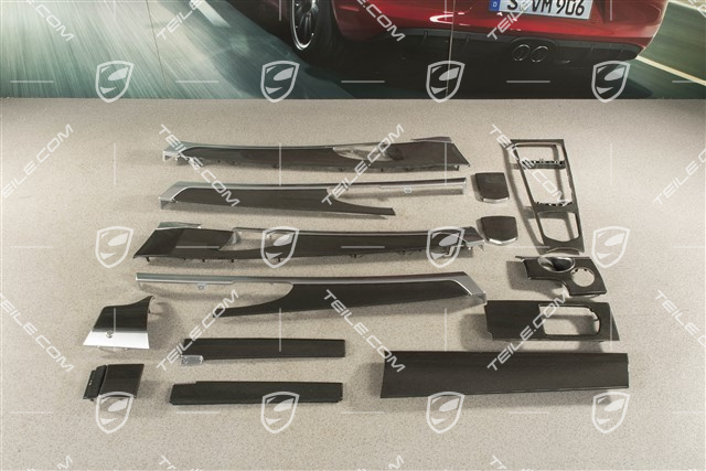 Zierleisten / Dekorleisten Paket in Carbon, ohne Businesspaket