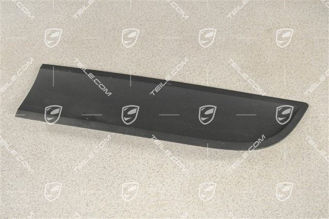 Rear door cover / trim, Matt black, L