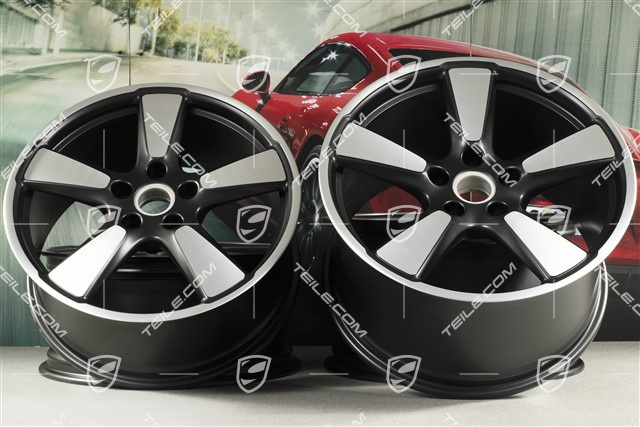 20-inch rims set Sport Classic "50 yaers 911", 9J x 20 ET51 + 11,5J x 20 ET48, in black