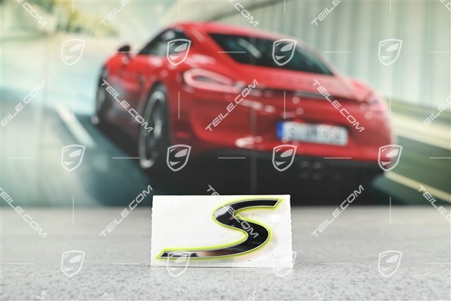 Badge / Emblem "S", Acid Green