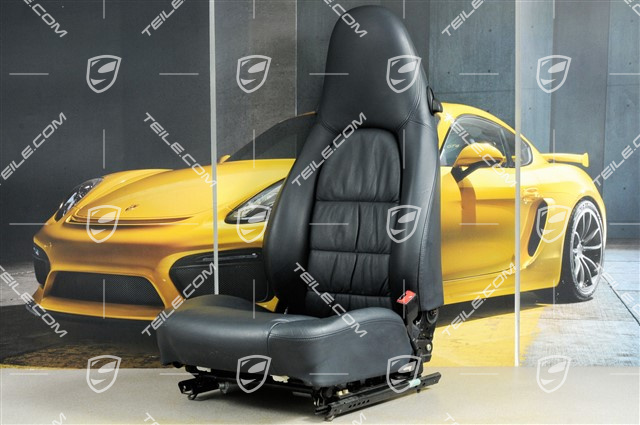 Seat, el adjustable, leather, Metropole blue, Draped, damage, R