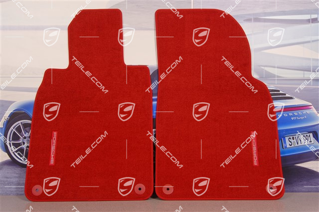 Dywaniki, zestaw, czerwone Carrera Red