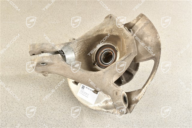 Front suspension steering knuckle / hub carrier, with rear axle steering, central lock, R, KPL