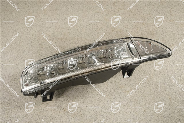 Additional headlight, LED, for xenon with dynamic curve light, scratched glass, R