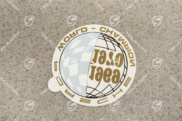 Aufkleber, Porsche Weltmeister 1969 1970 / Englisch
