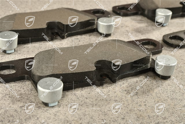 Brake pads, rear axle, 19" Black/Red