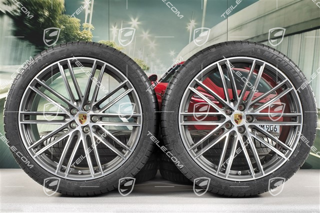 21" koła letnie, komplet, Turbo IV Design, felgi 9,5J x 21 ET27 + 10J x 21 ET19 + NOWE opony letnie Michelin 265/40 R21 + 295/35 R21, z czujnikami ciśnienia