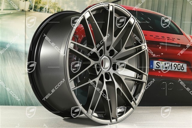 22" Macan RS Spyder Design Felge, 11J x 22 ET47, Turbonite