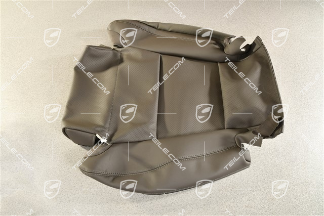 Tapicerka siedziska fotela, fotel sportowy, skóra, popielata agate grey, L