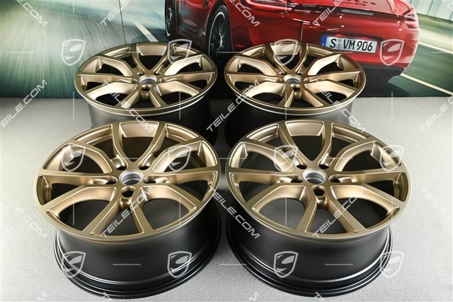 21" Felgensatz Cayenne Exclusive Design, 11J x 21 ET49 + 9,5J x 21 ET46, für den Cayenne Coupé, neodyme