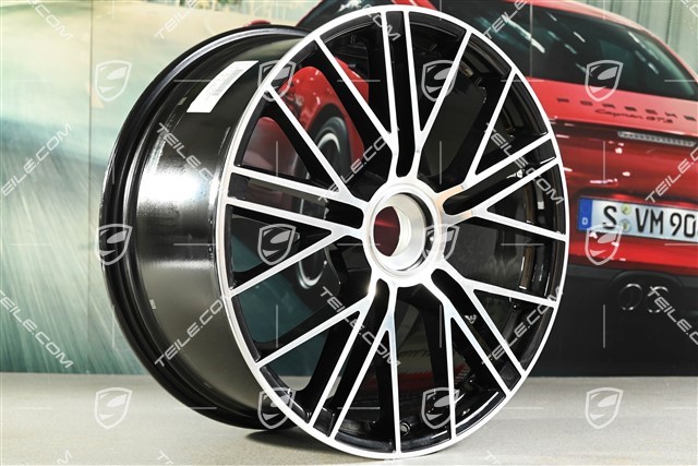 21-inch wheel rim Panamera Turbo S, 10,5J x 21 ET71, black high gloss