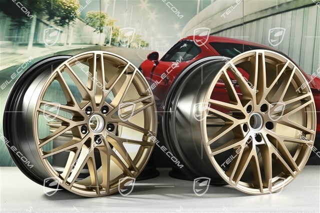 21" Felgensatz Cayenne RS Spyder Design, 11J x 21 ET49 + 9,5J x 21 ET46, neodyme
