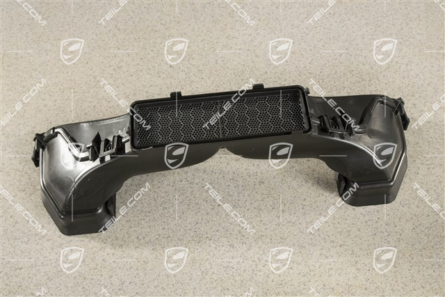 Dashboard centre vent air guide