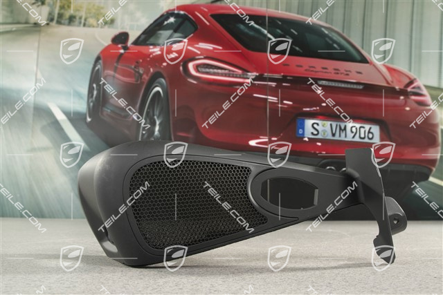 Sicherheitsgurt Abdeckung, Lackiert Schwarz, Targa, L