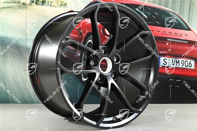 20-inch SPYDER wheel rim, 10,5J x 20 ET47, black satin matt