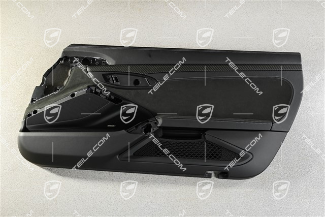 GT4, Türverkleidung mit Zierleiste Carbon, Leder Schwarz, Bose, R