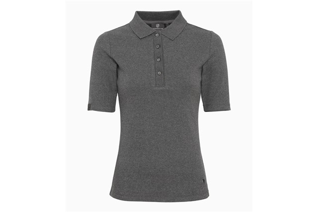 60Y 911 Women's Polo Shirt, Kollektion 60 Jahre 911, hellgraumelange, M