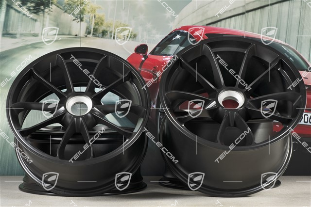 20" Felgensatz GT3, 9J x 20 ET55 + 12J x 20 ET47, in Schwarz seidenmatt