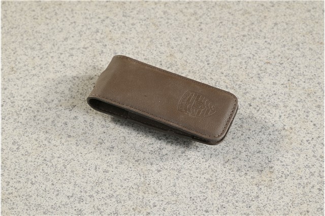 Pokrowiec na kluczyk, skóra, brązowa Saddle Tan