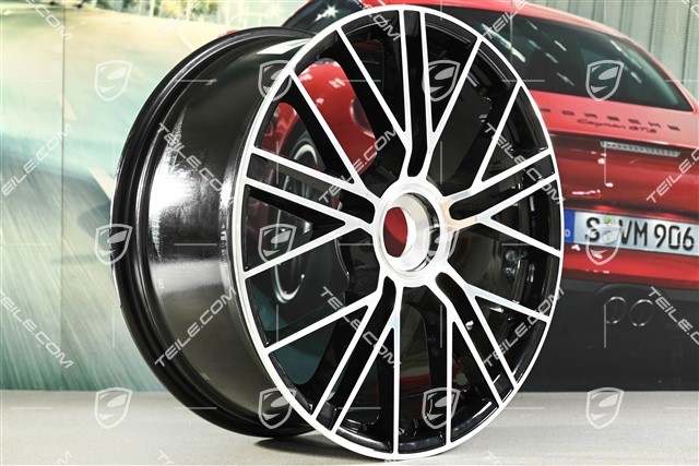 21-inch wheel rim Panamera Turbo S, 9,5J x 21 ET71, black high gloss