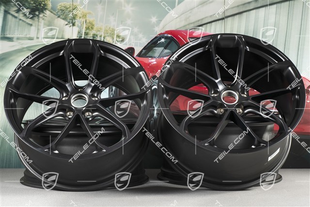 22" GT Felgensatz, 10,5J x 22 ET49 + 11,5J x 22 ET52, schwarz satiniert, halbmat