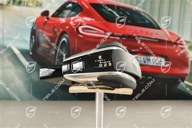 Exclusive Programm, Wählhebel PDK in Leder schwarz