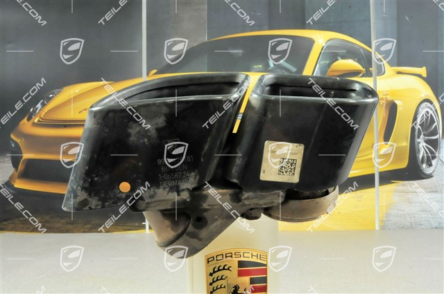 Endrohr, in Schwarz, Turbo S, L