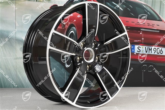 20" Felge Carrera Sport, 8,5J x 20 ET49, Tiefschwarz-Metallic