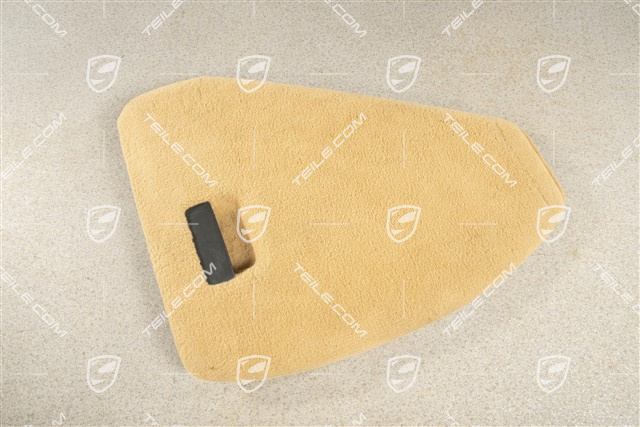Deckel, Seitenwandverkleidung, Teppich / Tuftingvelours, Sandbeige, L