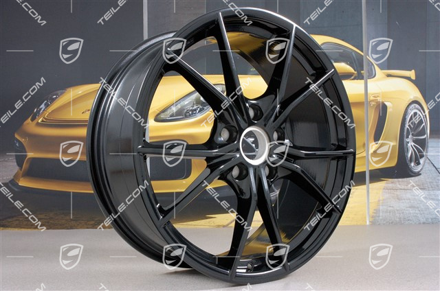 20" Komplet felg Carrera S IV, 8J x 20 ET57 + 10J x 20 ET45, czarny połysk