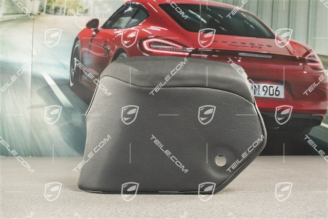 GTS, Rücksitzbank Seitenblende, Leder, Schwarz, L
