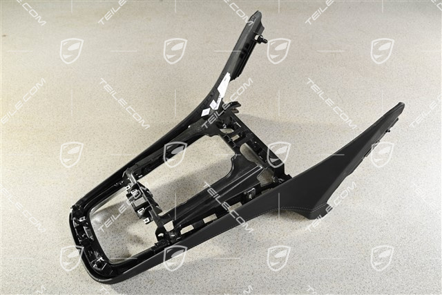 Centre console / tunnel, part, Leather, Black, (damaged leather)