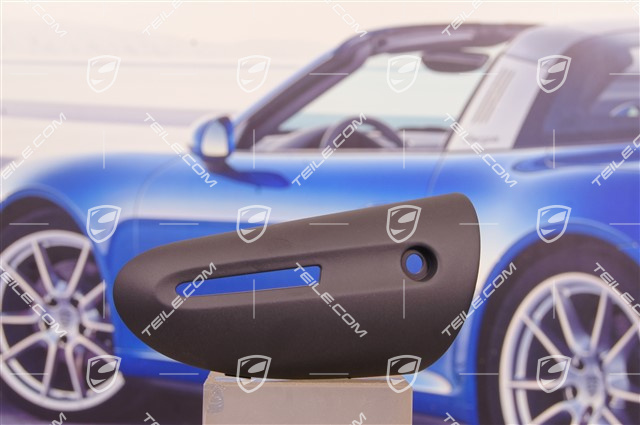 Osłona mechanizmu otwierania drzwi, czarna, Boxster Spyder / Cayman R / 991 GT2RS/GT3RS, R