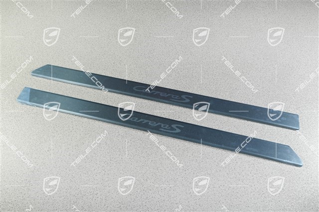Einstiegleiste, Schriftzug "Carrera S", Einbausatz (L+R)