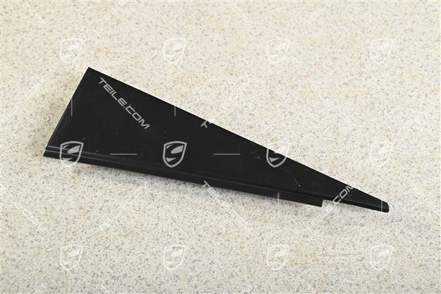 Hintertür Außen Blende, Mattschwarz, L