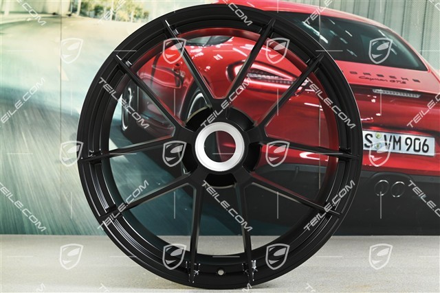 20+21" Carrera GTS, Felgen 8,5J x 20 ET50 + 11J x 21 ET82, schwarz seidenmatt