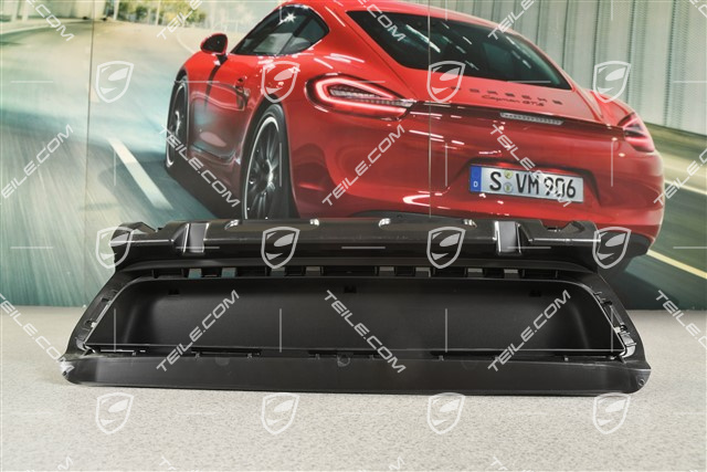 Rear bumper air exhaust duct centre, Sport Design, matte black