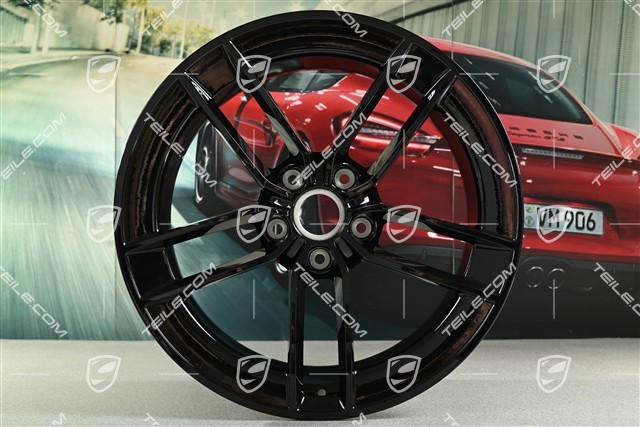 21" felga Carrera Exclusive Design, 11,5J x 21 ET79, czarny wysoki połysk